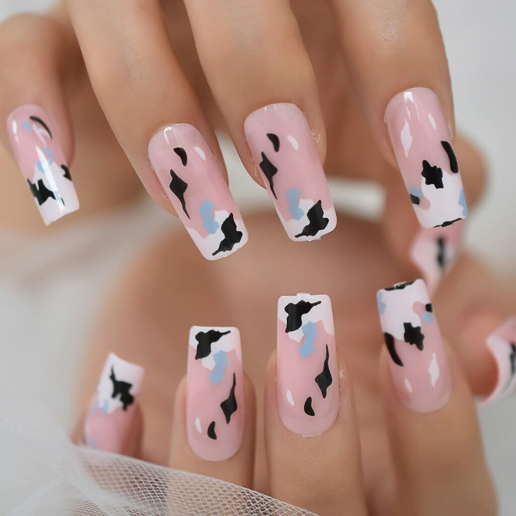 Acrylic Pink Cow Print Press 7