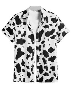Beach Buttons Mens Cow Print Shirt 1 jpg